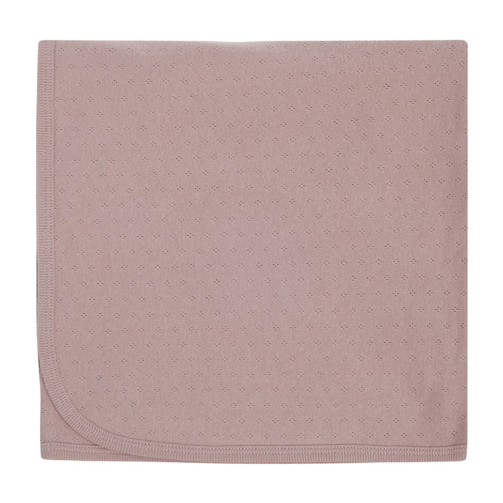 Quincy Mae Pointelle Baby Blanket | Lilac