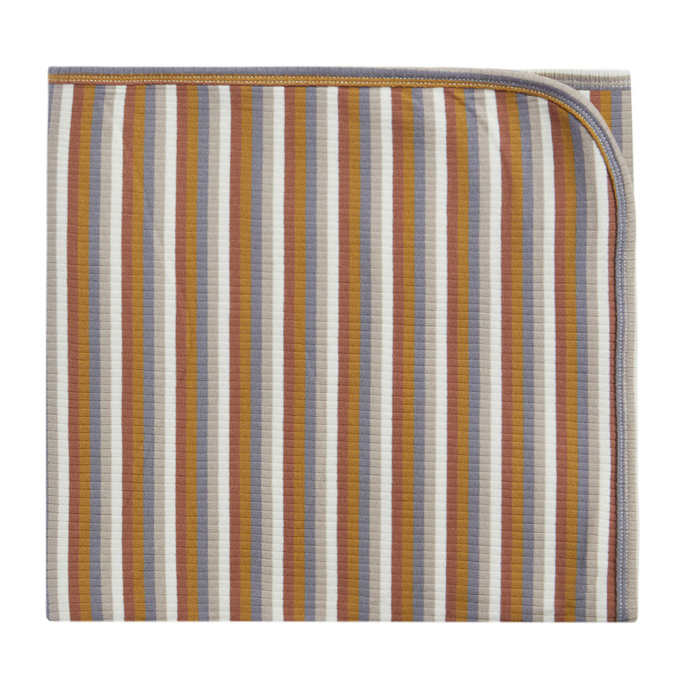 Quincy Mae Ribbed Swaddle | Multi-Stripe