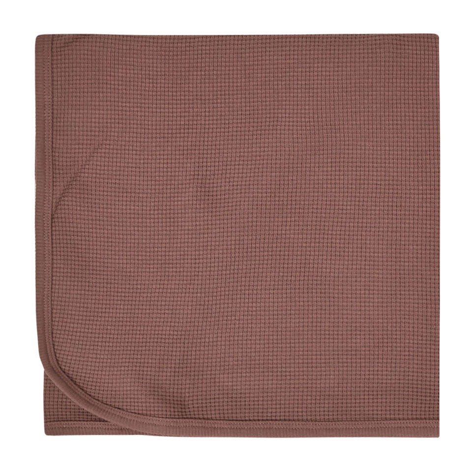 Quincy Mae Waffle Baby Blanket | Pecan