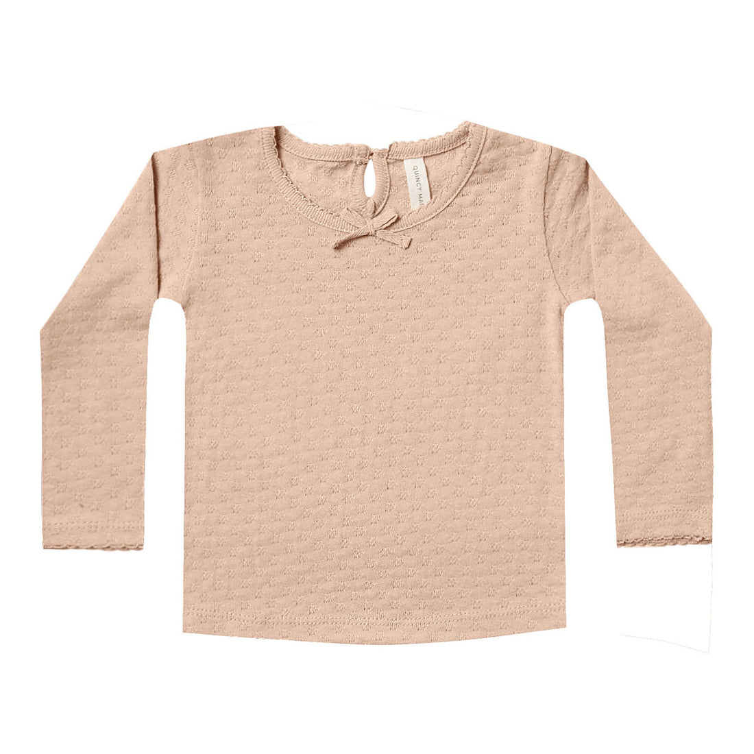 Quincy Mae  Petal Pointelle Longsleeve Tee