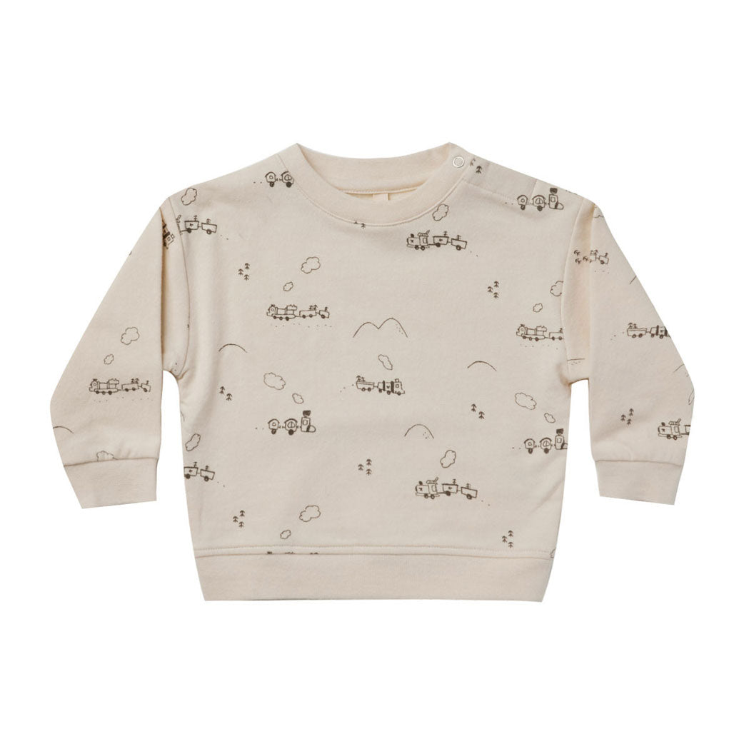 Quincy Mae Fleece Sweatshirt | Trains