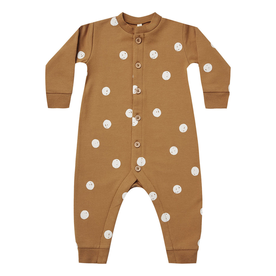 Quincy Mae  Polka-Dot Fleece Jumpsuit