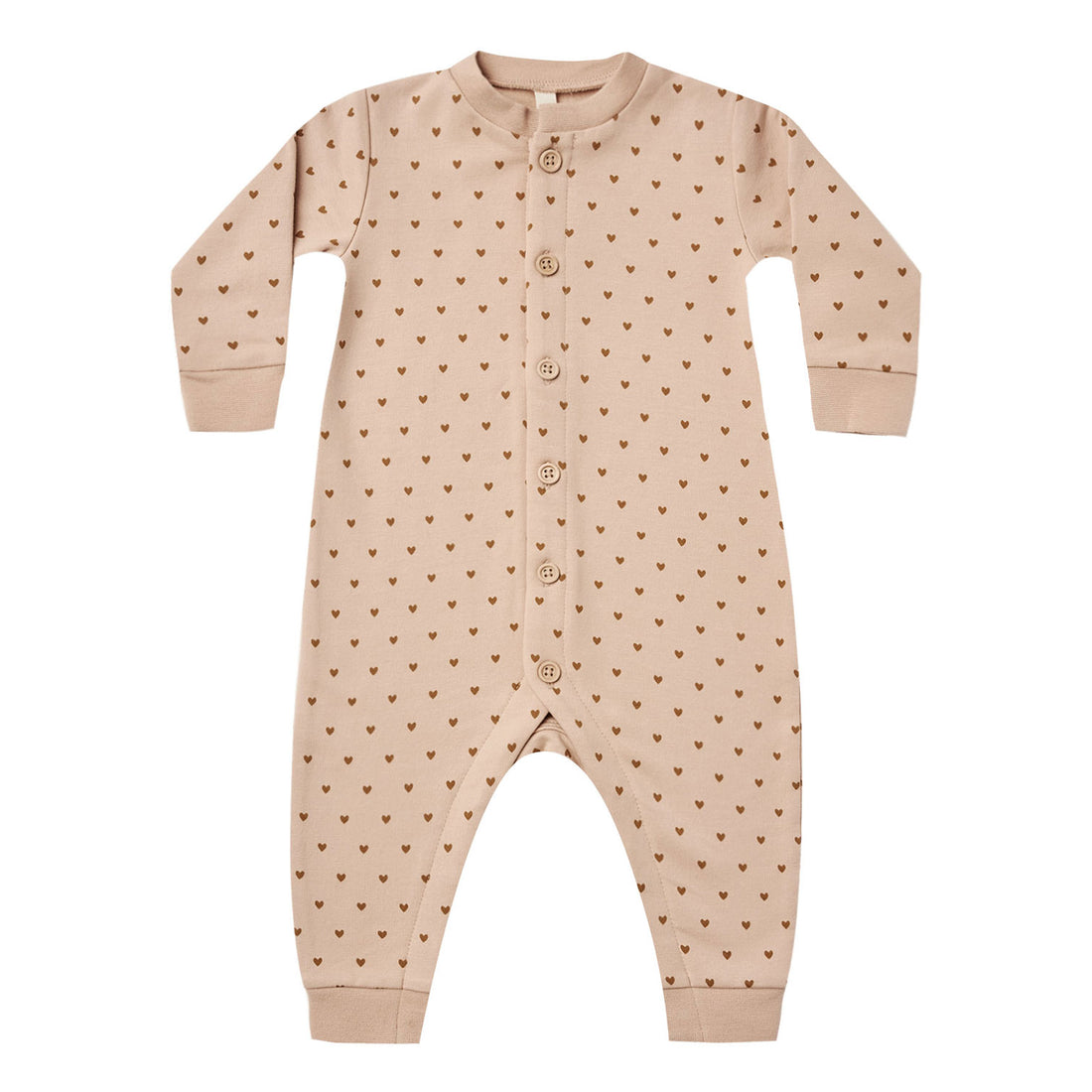 Quincy Mae  Hearts Fleece Jumpsuit