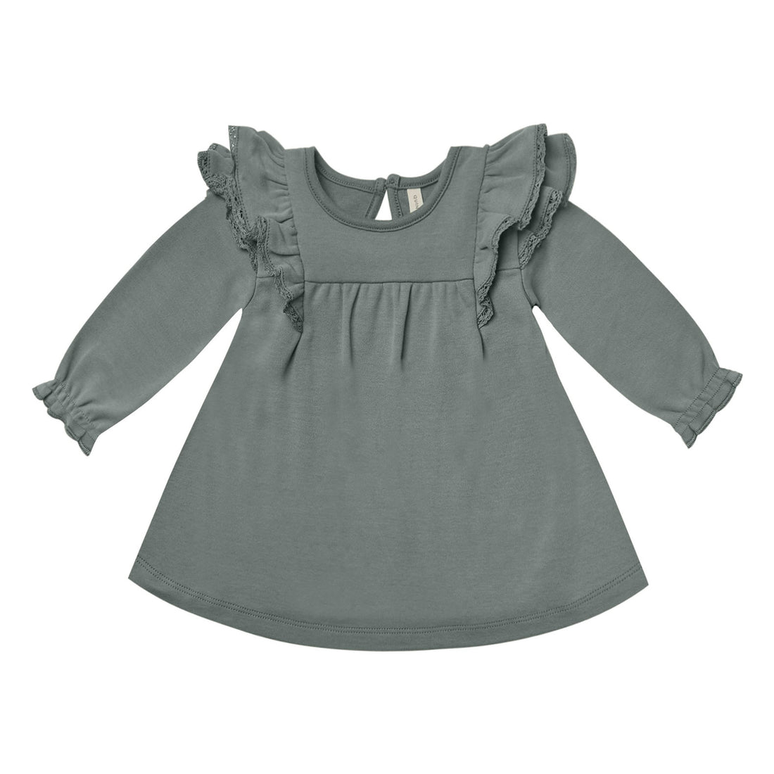 Quincy Mae Long Sleeve Flutter Dress | Dusk