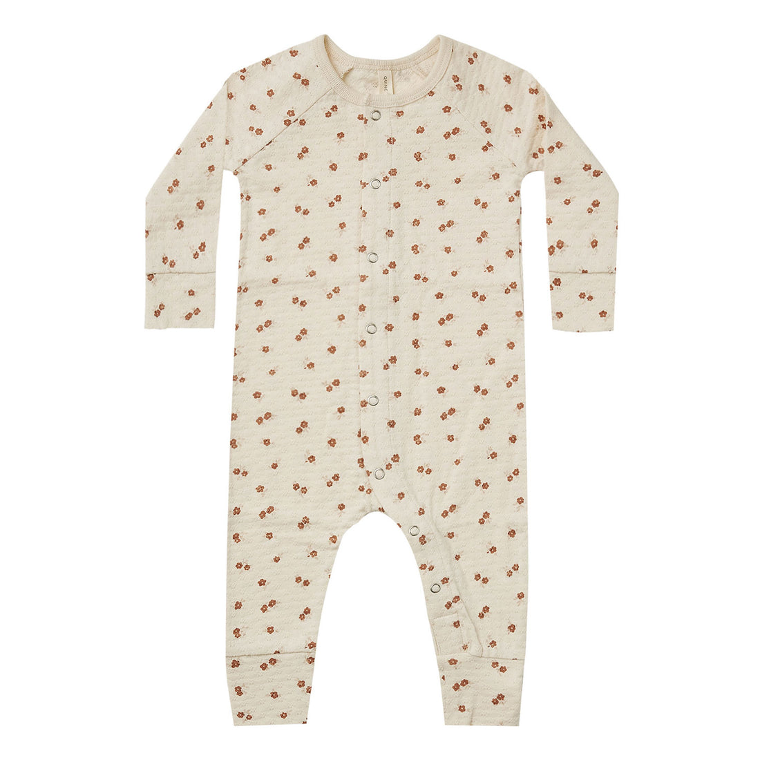 Quincy Mae  Petite Floral Pointelle Longjohn