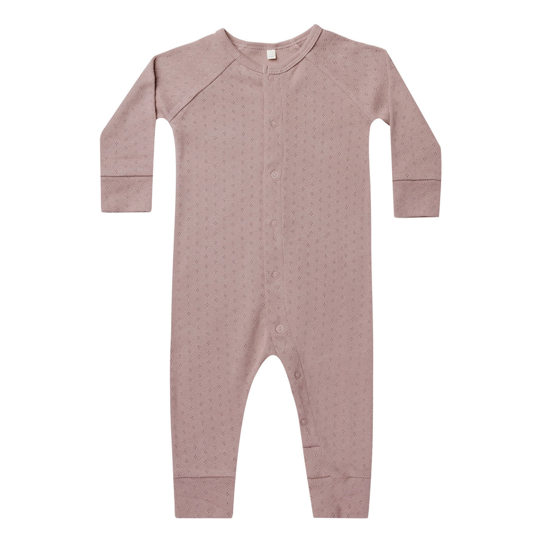 Quincy Mae Pointelle Long Sleeve Romper | Lilac