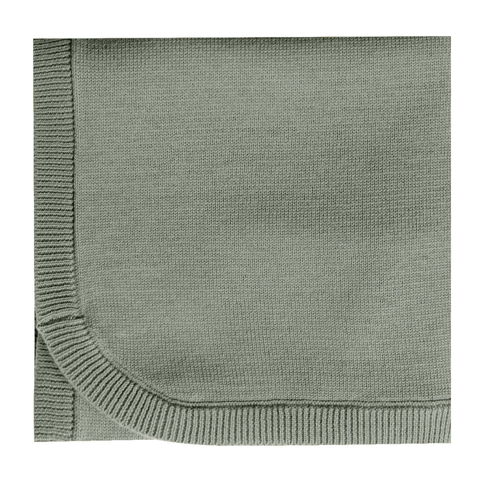 Quincy Mae Knit Baby Blanket-Basil