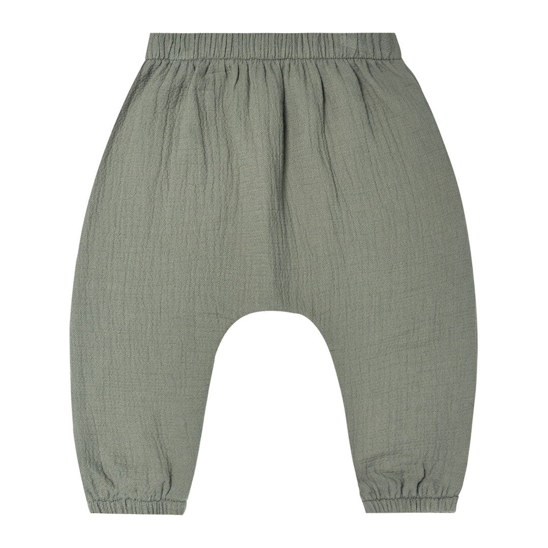 Quincy Mae Woven Pant-Basil