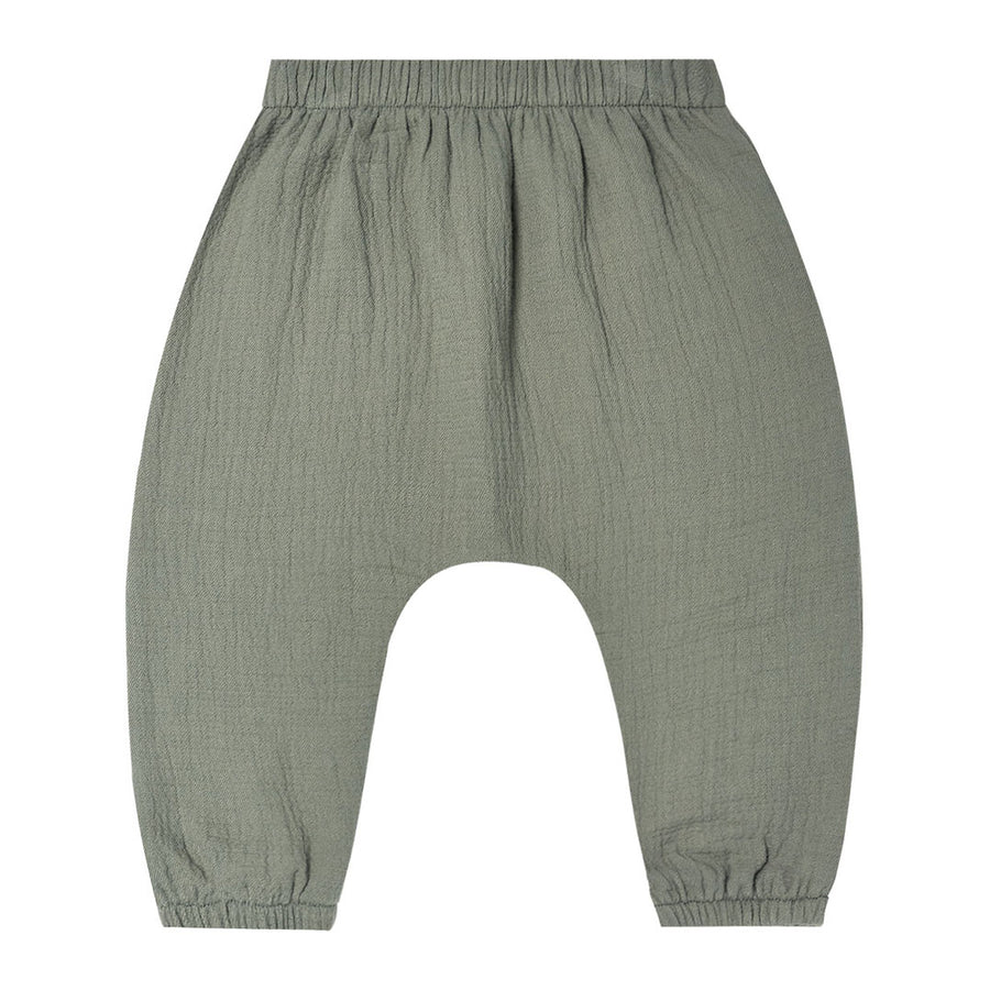 Quincy Mae Woven Pant-Basil