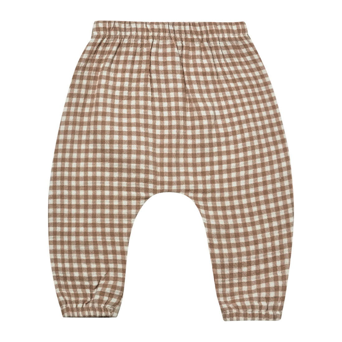 Quincy Mae Woven Pant | Cocoa Gingham