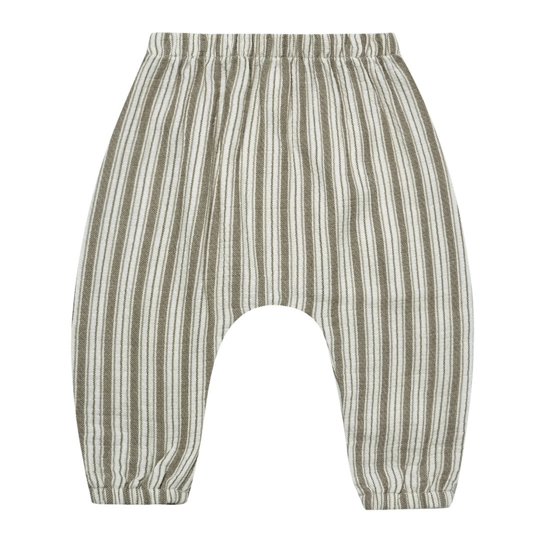 Quincy Mae Woven Pant | Fern Stripe
