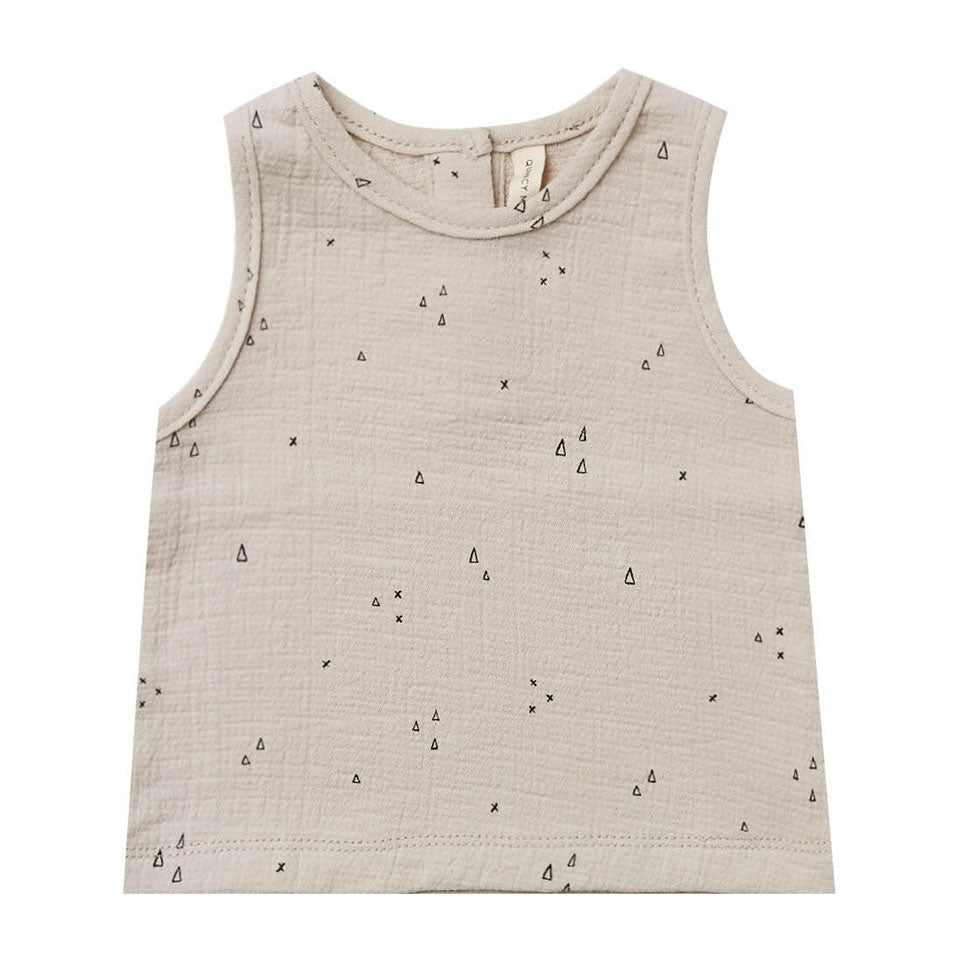 Quincy Mae Ash Woven Tank