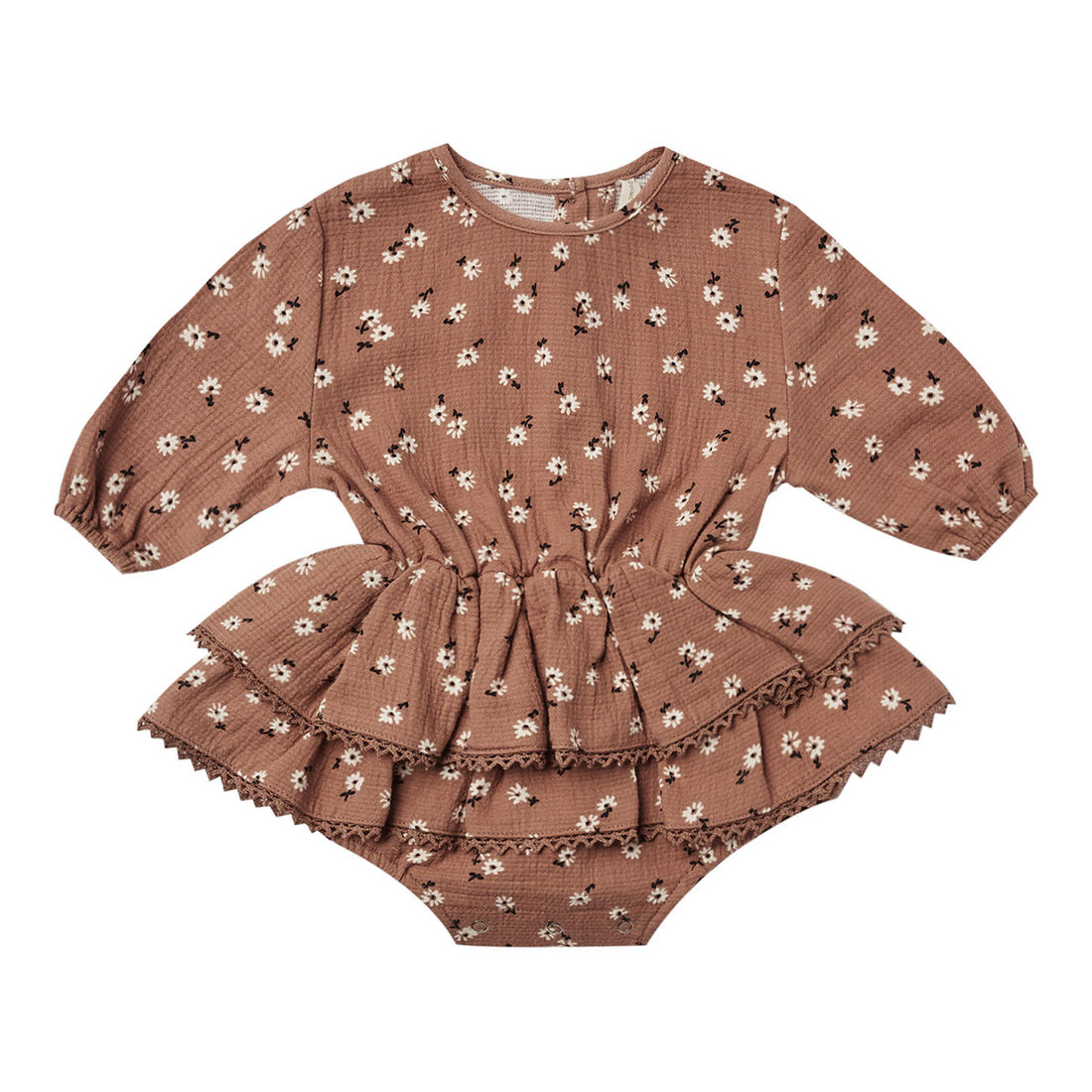 Quincy Mae Rosie Romper-Clay Ditsy