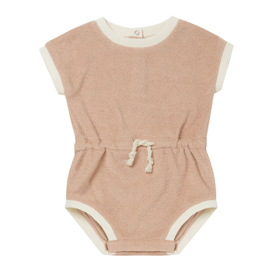 Quincy Mae Terry Retro Romper | Blush