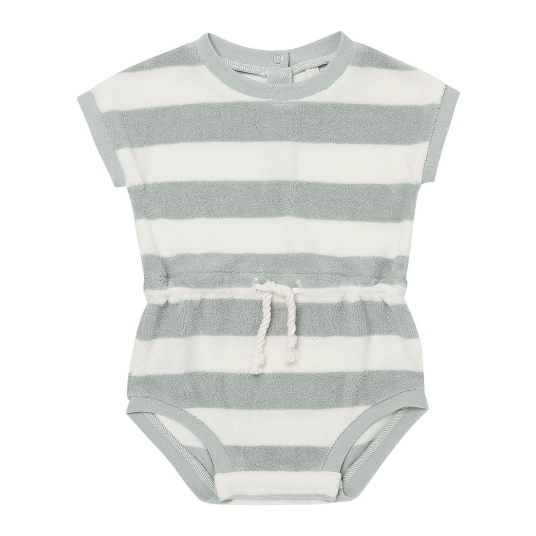 Quincy Mae Terry Retro Romper | Sky-Stripe