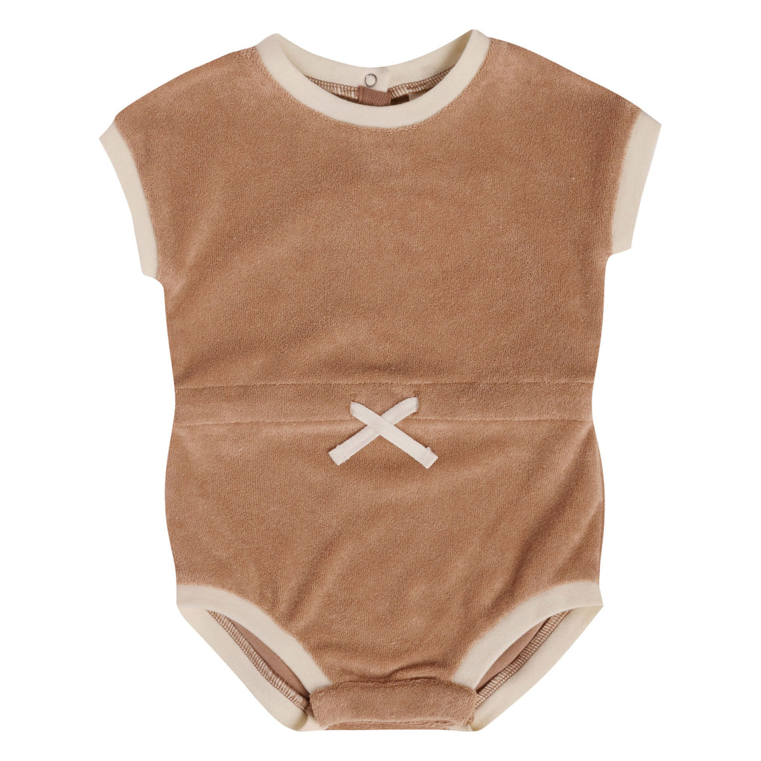 Quincy Mae Retro Romper | Clay