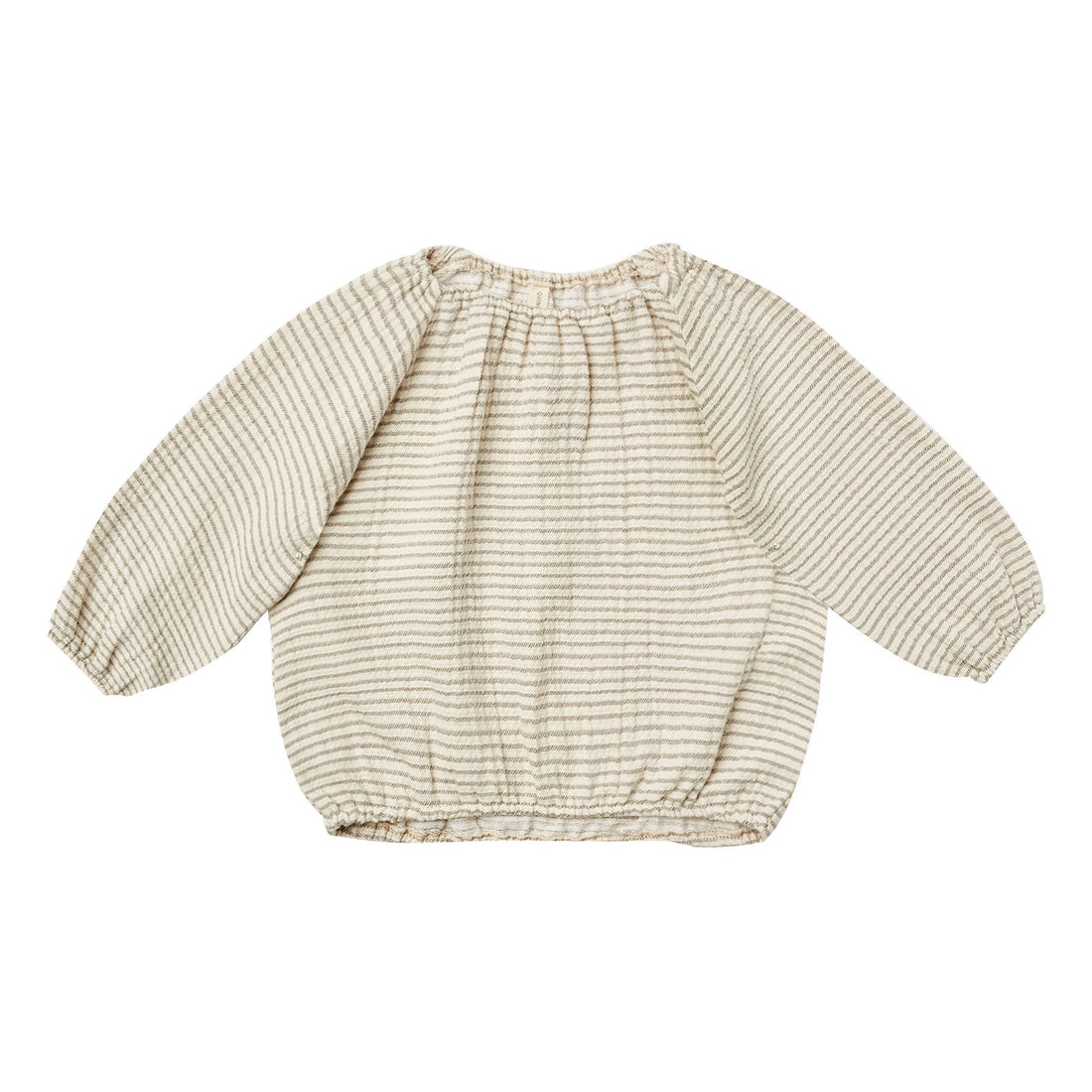 Quincy Mae Cinch Longsleeve Tee-Basil Stripe