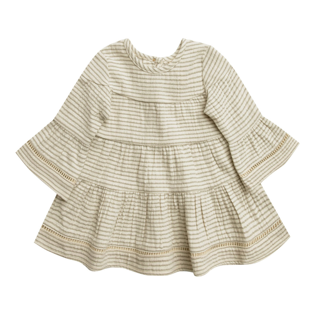 Quincy Mae Belle Dress-Basil Stripe
