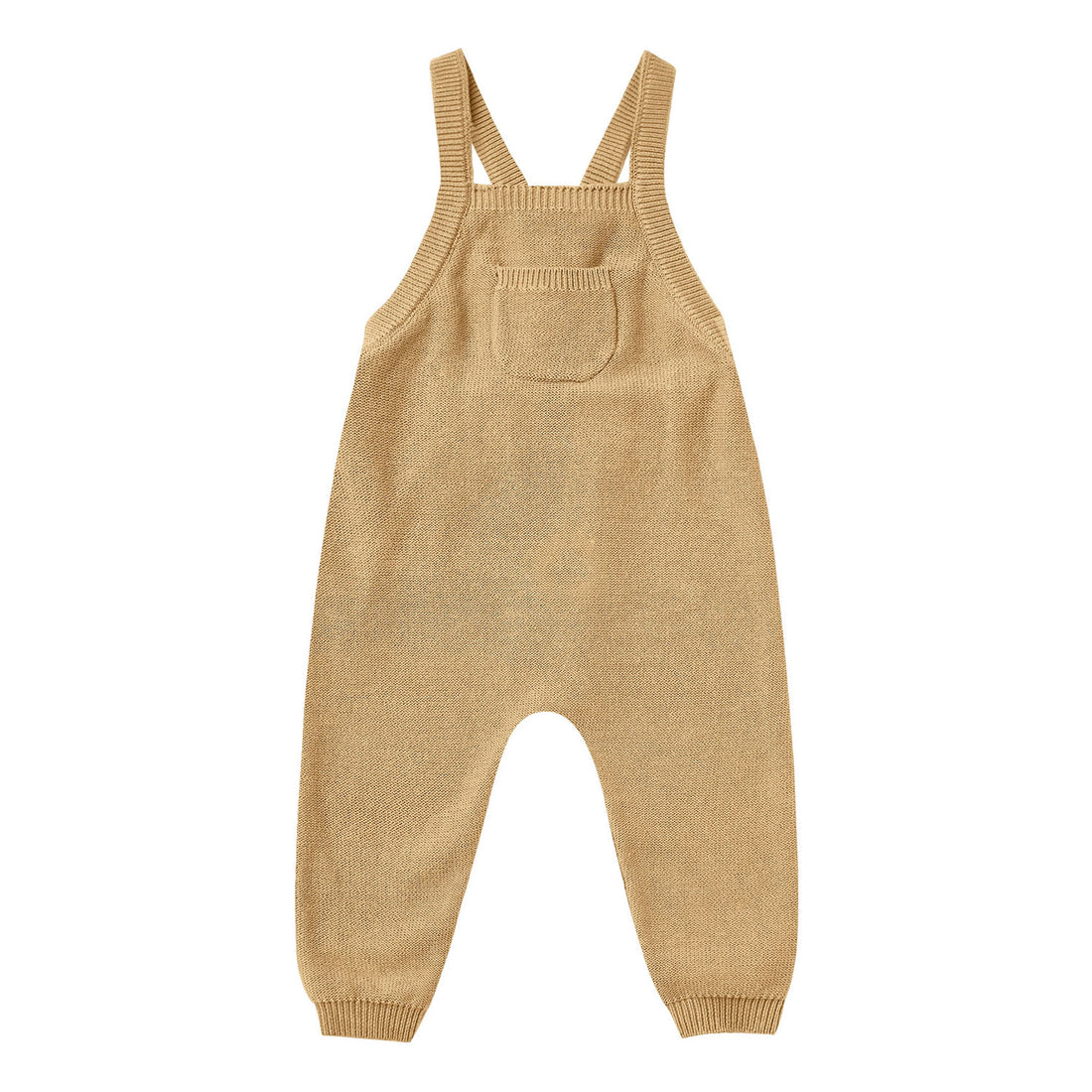 Quincy Mae Knit Overalls-Honey