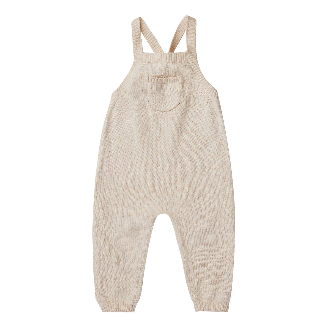 Quincy Mae Natural Heather Knit Overall