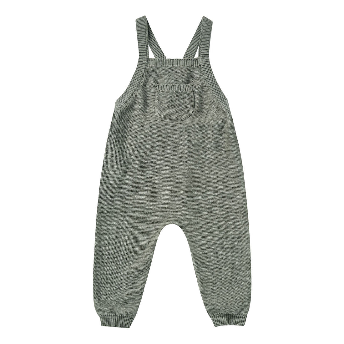 Quincy Mae Knit Overalls-Basil