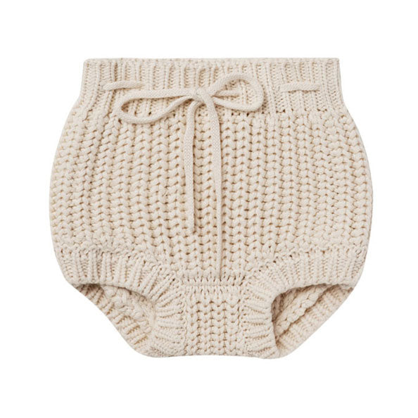 Quincy Mae Knit Tie Bloomer | Natural