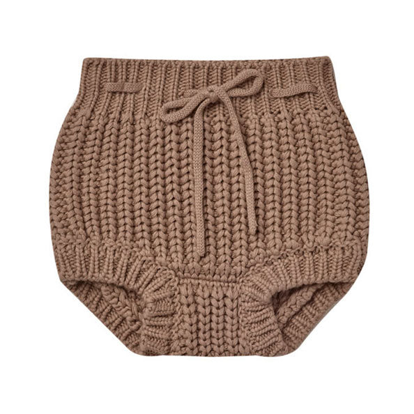 Quincy Mae Knit Tie Bloomer | Cocoa