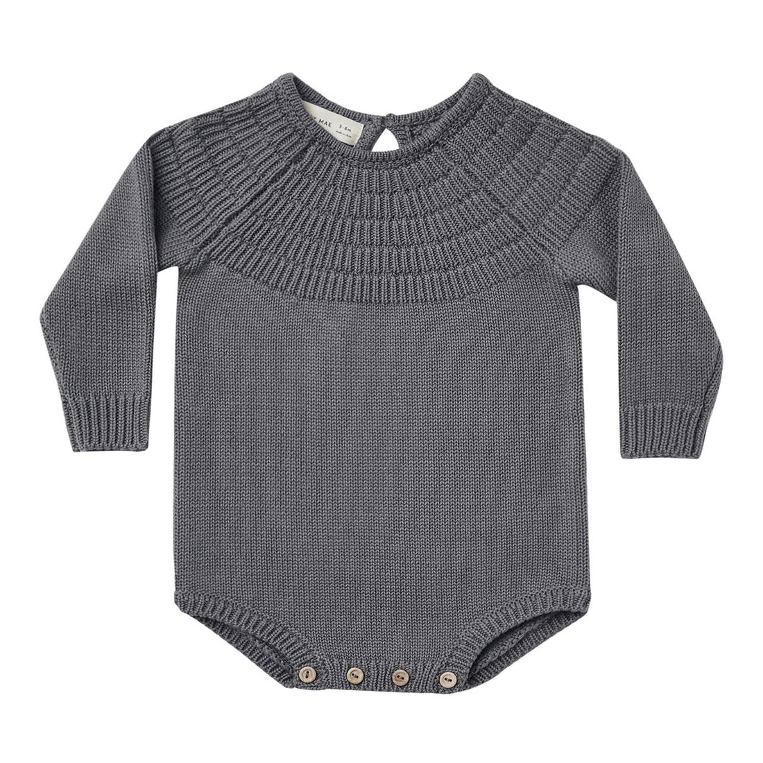 Quincy Mae  Dark Sea Knit Dalia Romper