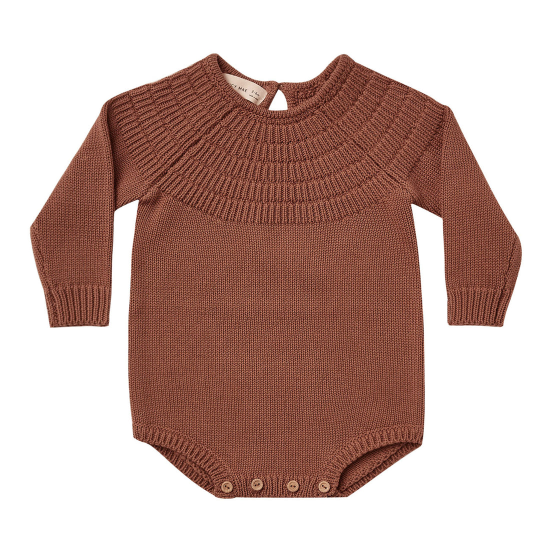 Quincy Mae  Clay Knit Dalia Romper