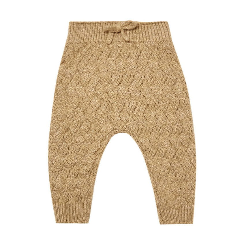 Quincy Mae Cozy Heathered Knit Pant | Honey