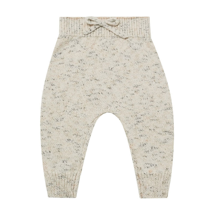 Quincy Mae Speckled Knit Pant | Natural