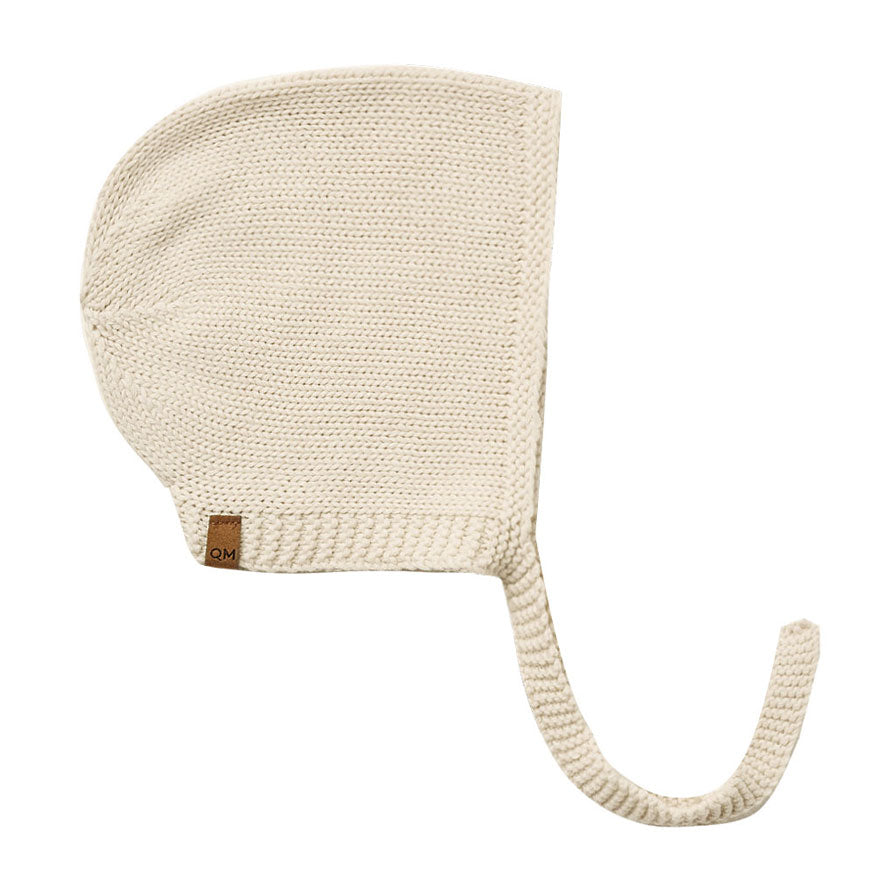Quincy Mae  Natural Knit Bonnet