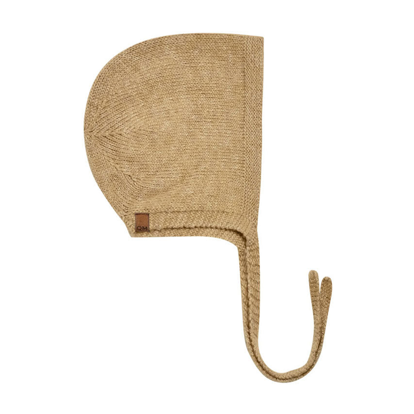 Quincy Mae Heathered Knit Bonnet | Honey