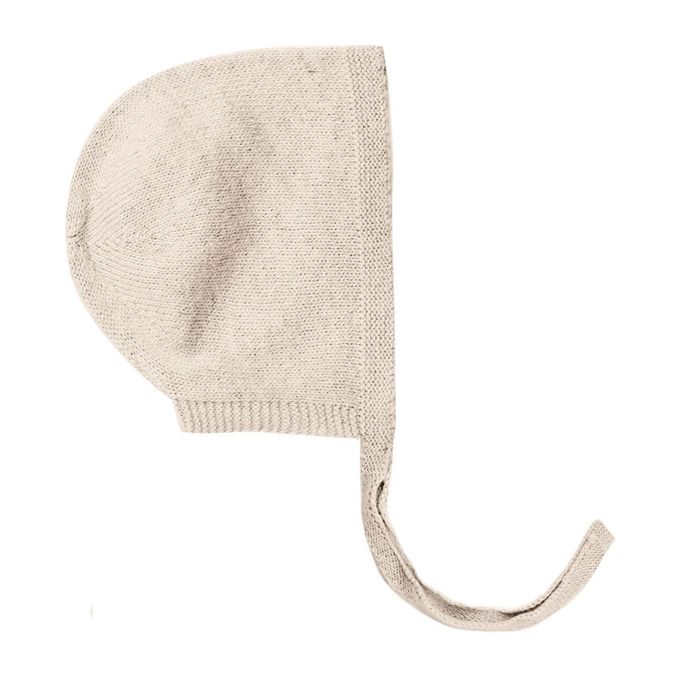 Quincy Mae Natural Heather Knit Bonnet