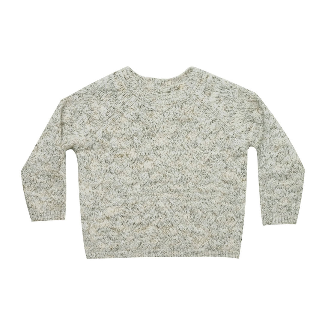 Quincy Mae Cozy Heathered Knit Sweater | Fern