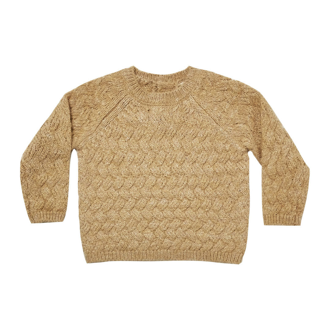 Quincy Mae Cozy Heathered Knit Sweater | Honey