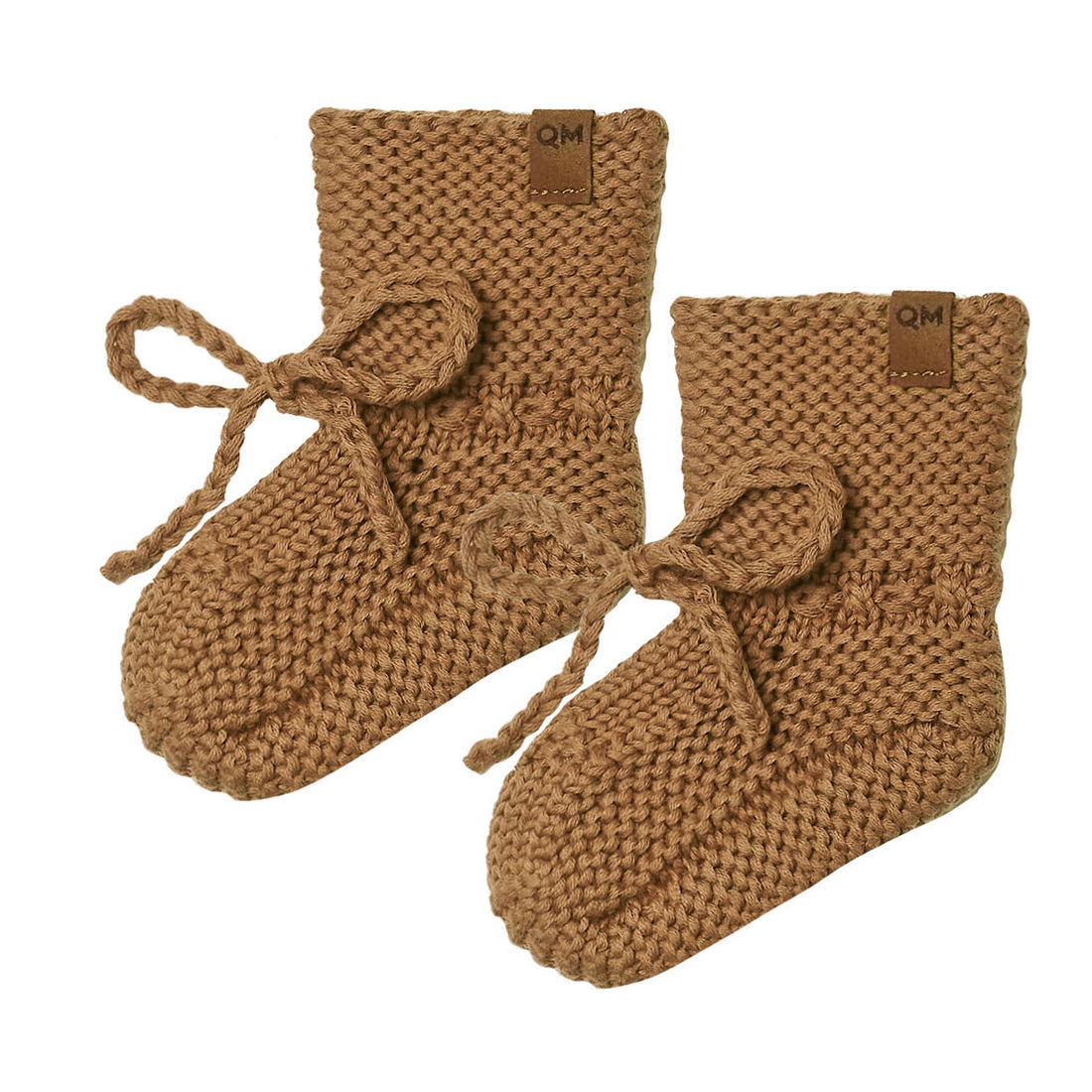 Quincy Mae Knit Booties-Walnut