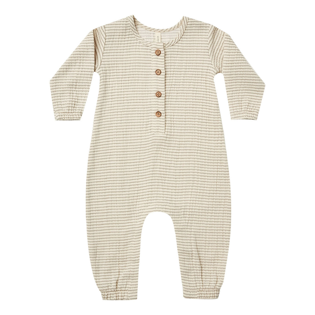 Quincy Mae Woven Jumpsuit-Basil Stripe