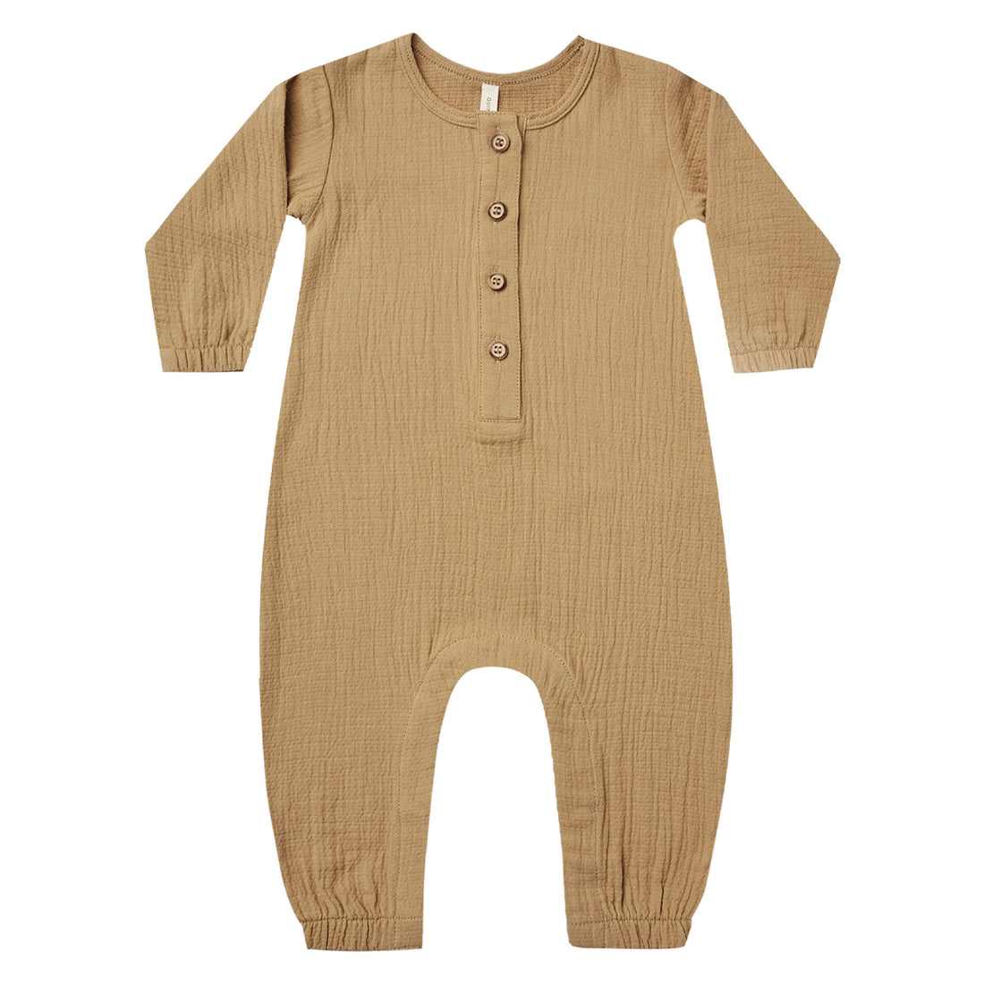 Quincy Mae Woven Jumpsuit-Honey
