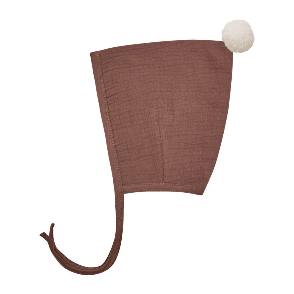 Quincy Mae Pom Pom Pixie Bonnet | Pecan