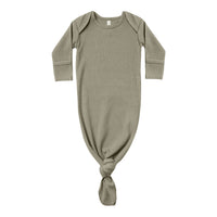Quincy Mae Knotted Baby Gown | Fern