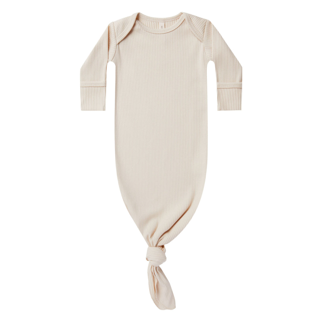 Quincy Mae Knotted Baby Gown | Natural