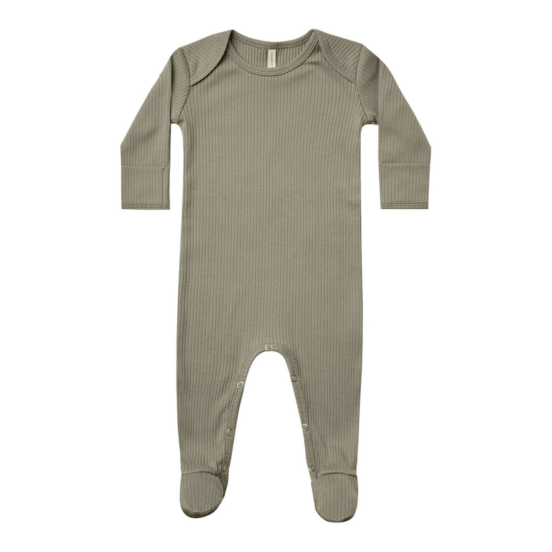 Quincy Mae Ribbed Footie | Fern