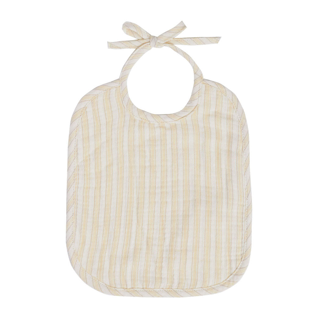 Quincy Mae Vintage Stripe Woven Tie Bib