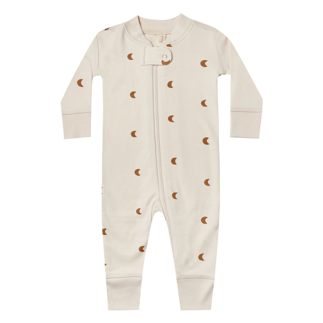 Quincy Mae Natural Moons Zip Longsleeve Sleeper