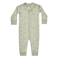 Quincy Mae Zip Longsleeve Sleeper | Airplanes