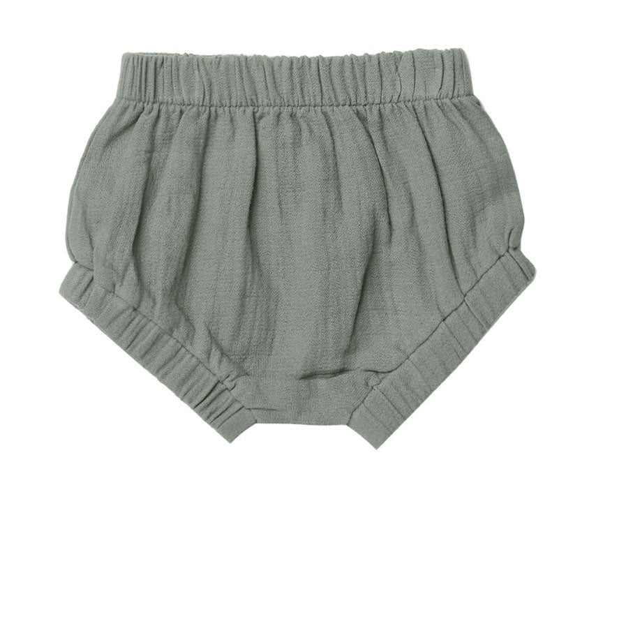 Quincy Mae Sea Green Gingham Woven Button Short