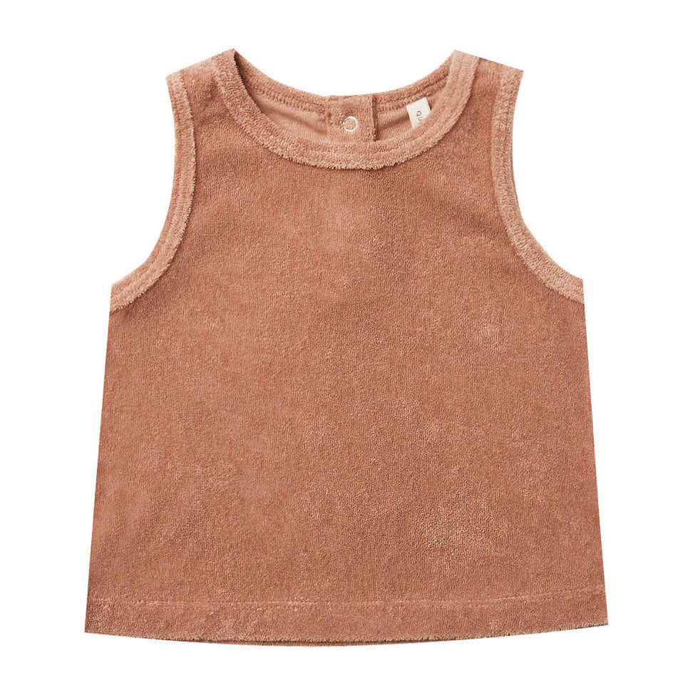 Quincy Mae Terracotta Terry Tank