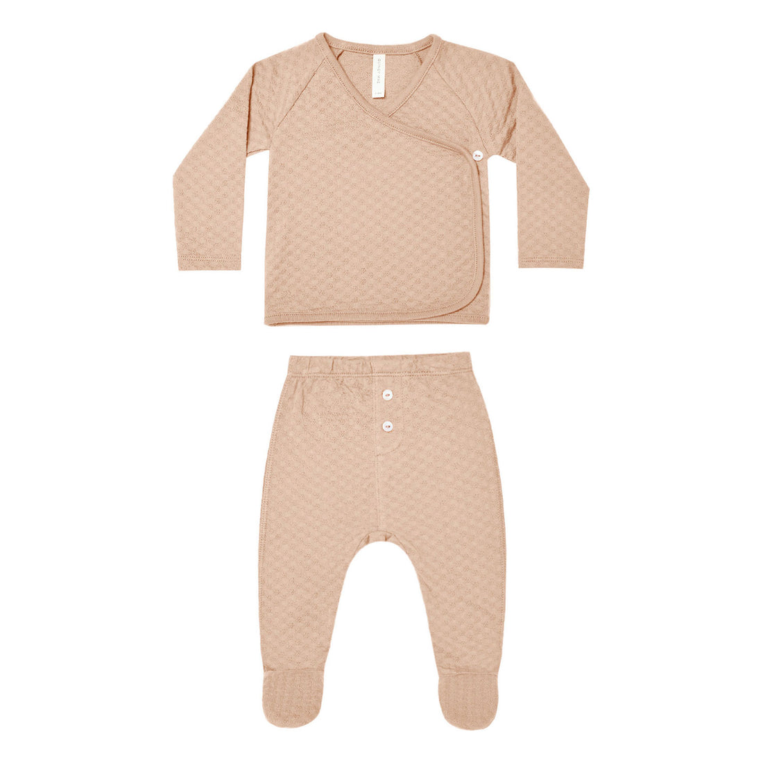 Quincy Mae  Petal Pointelle Wrap Top + Pant Set