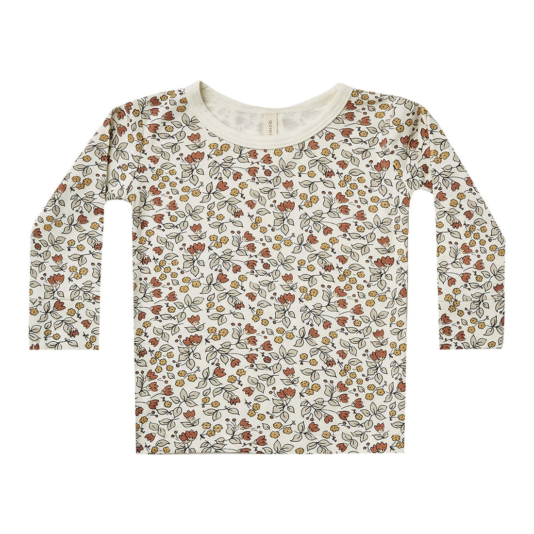 Quincy Mae Bamboo Longsleeve Tee-Fleur